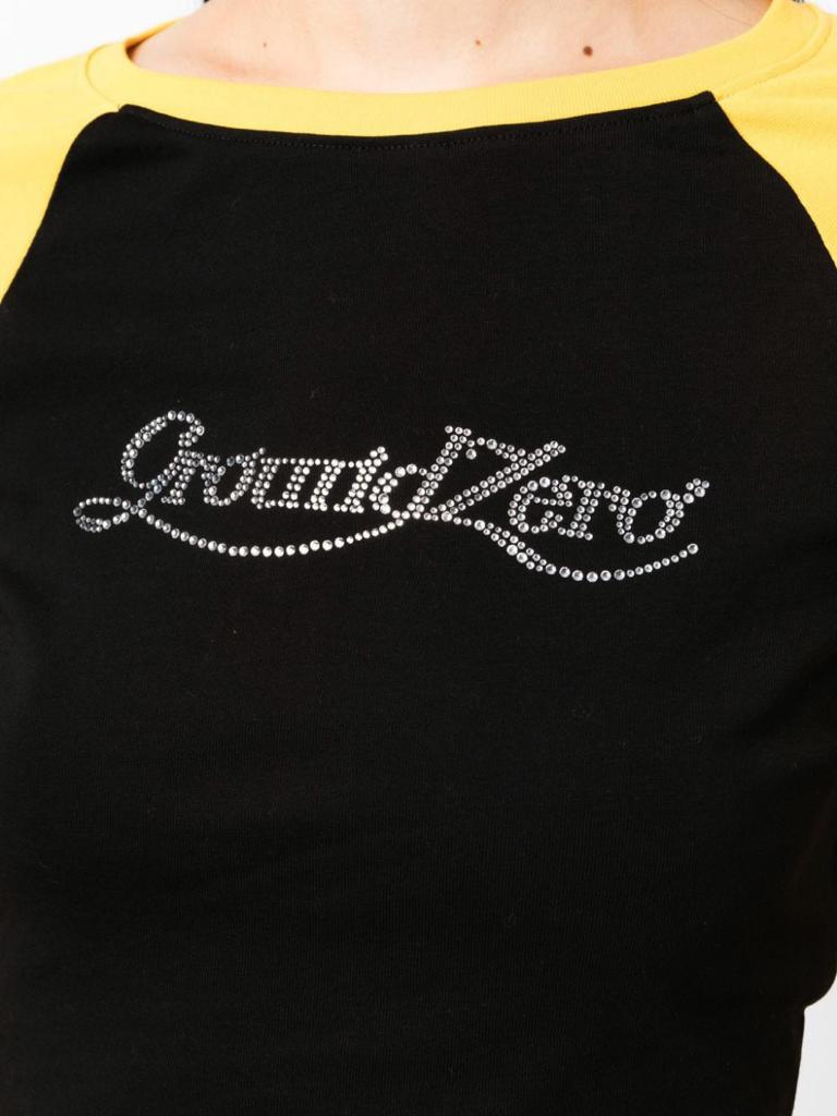 Crystal-embellished Asymmetric T-shirt