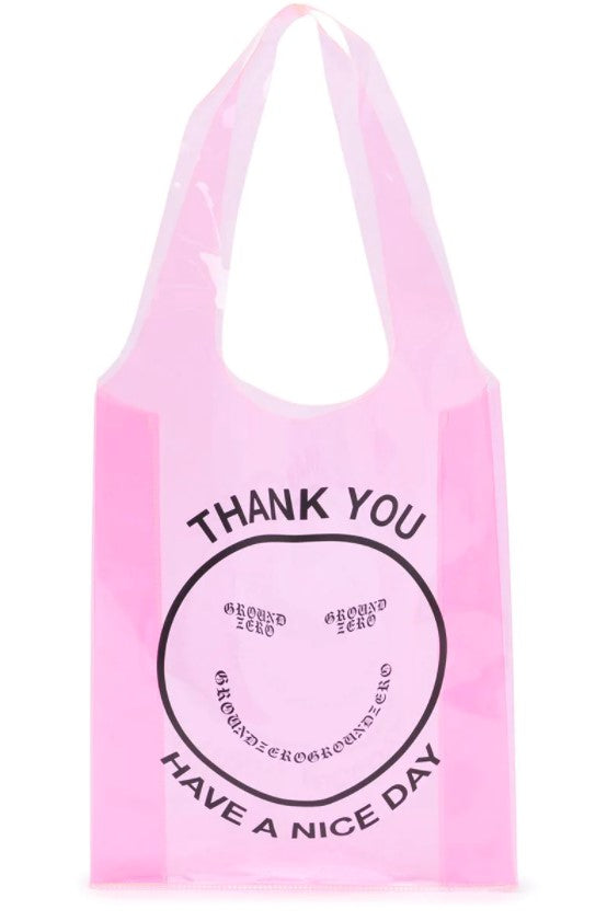 SMILEY LOGO TRANSPARENT BAG