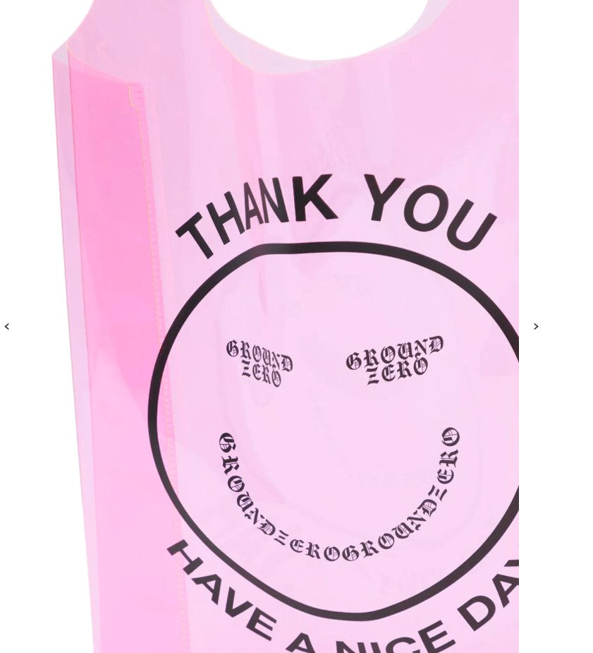 SMILEY LOGO TRANSPARENT BAG
