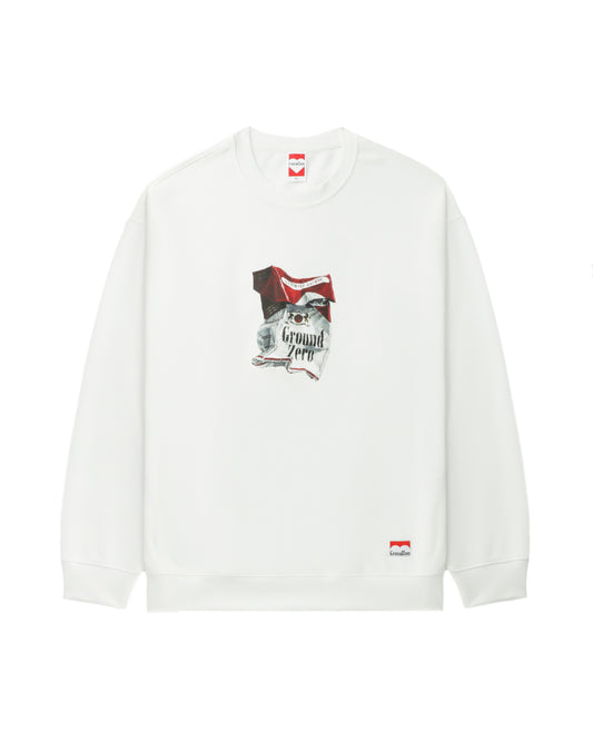 Crew Neck Print Sweatshirt