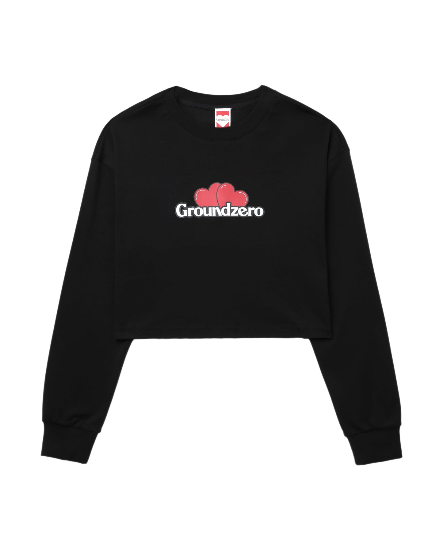 Cropped Logo-Print Sweatshirt