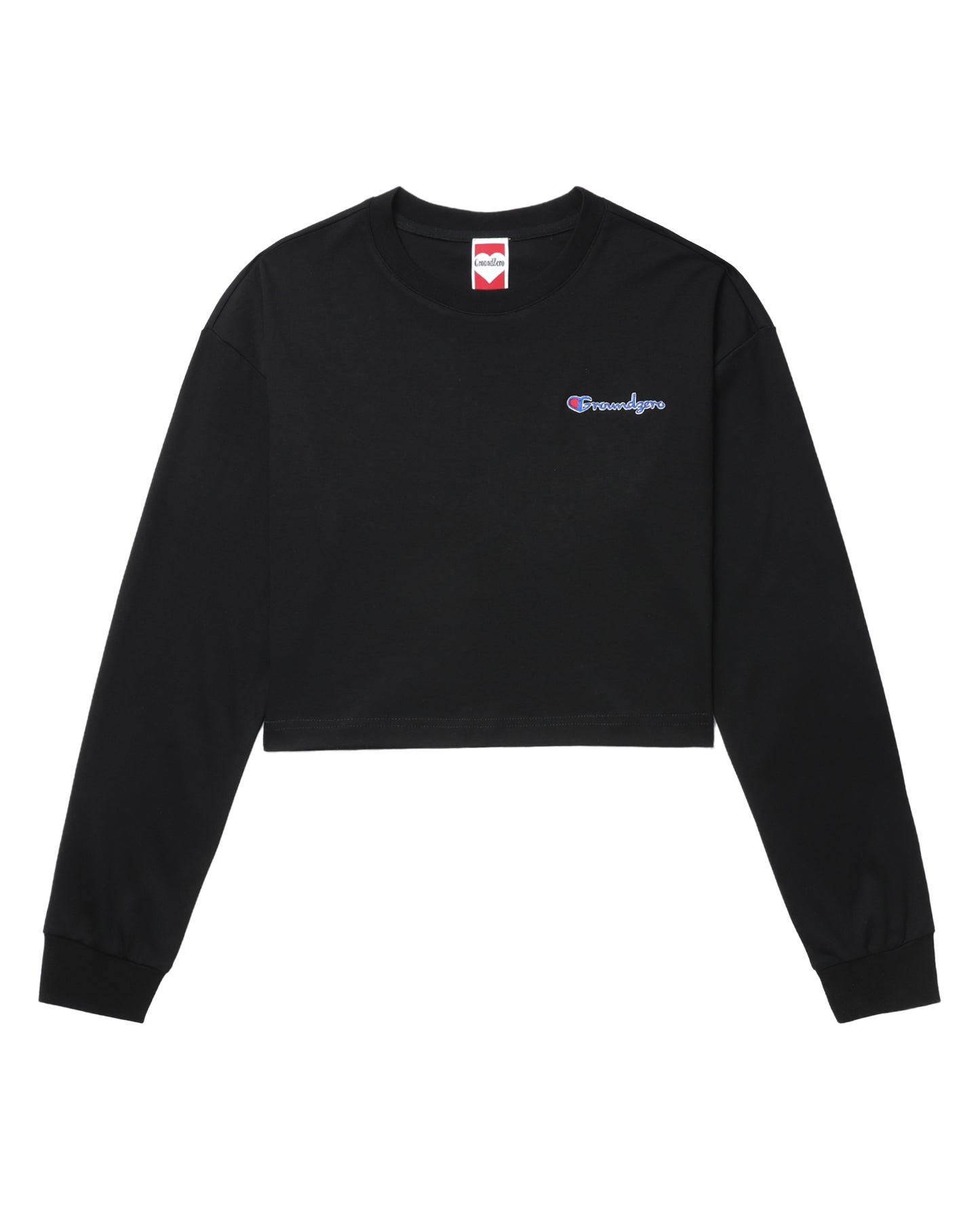 Cropped Logo-Print Sweatshirt