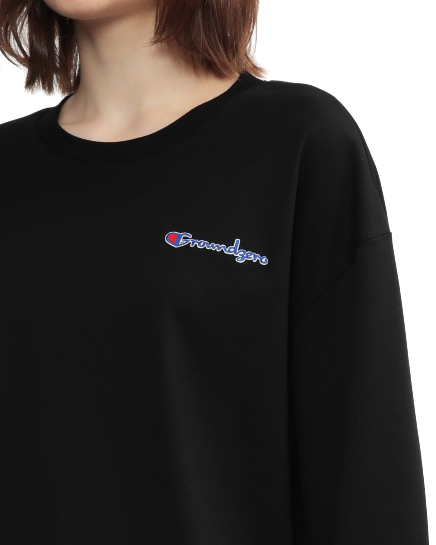 Cropped Logo-Print Sweatshirt