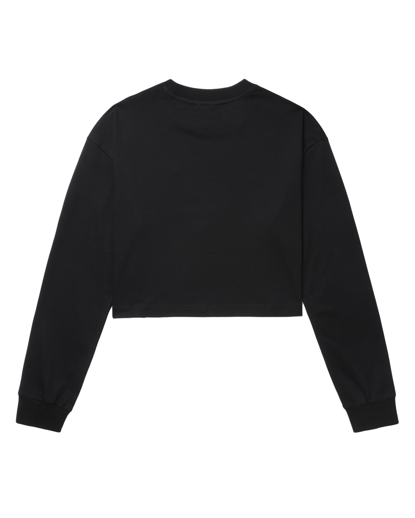 Cropped Logo-Print Sweatshirt