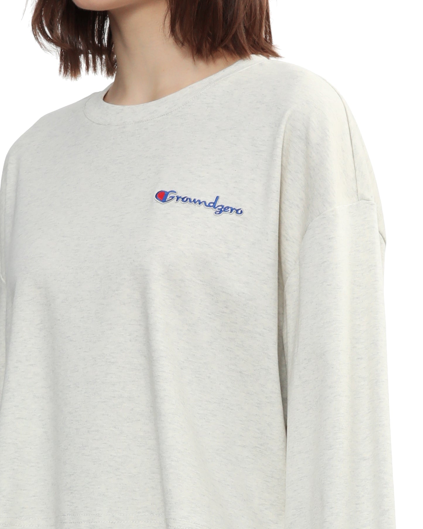 Cropped Logo-Print Sweatshirt