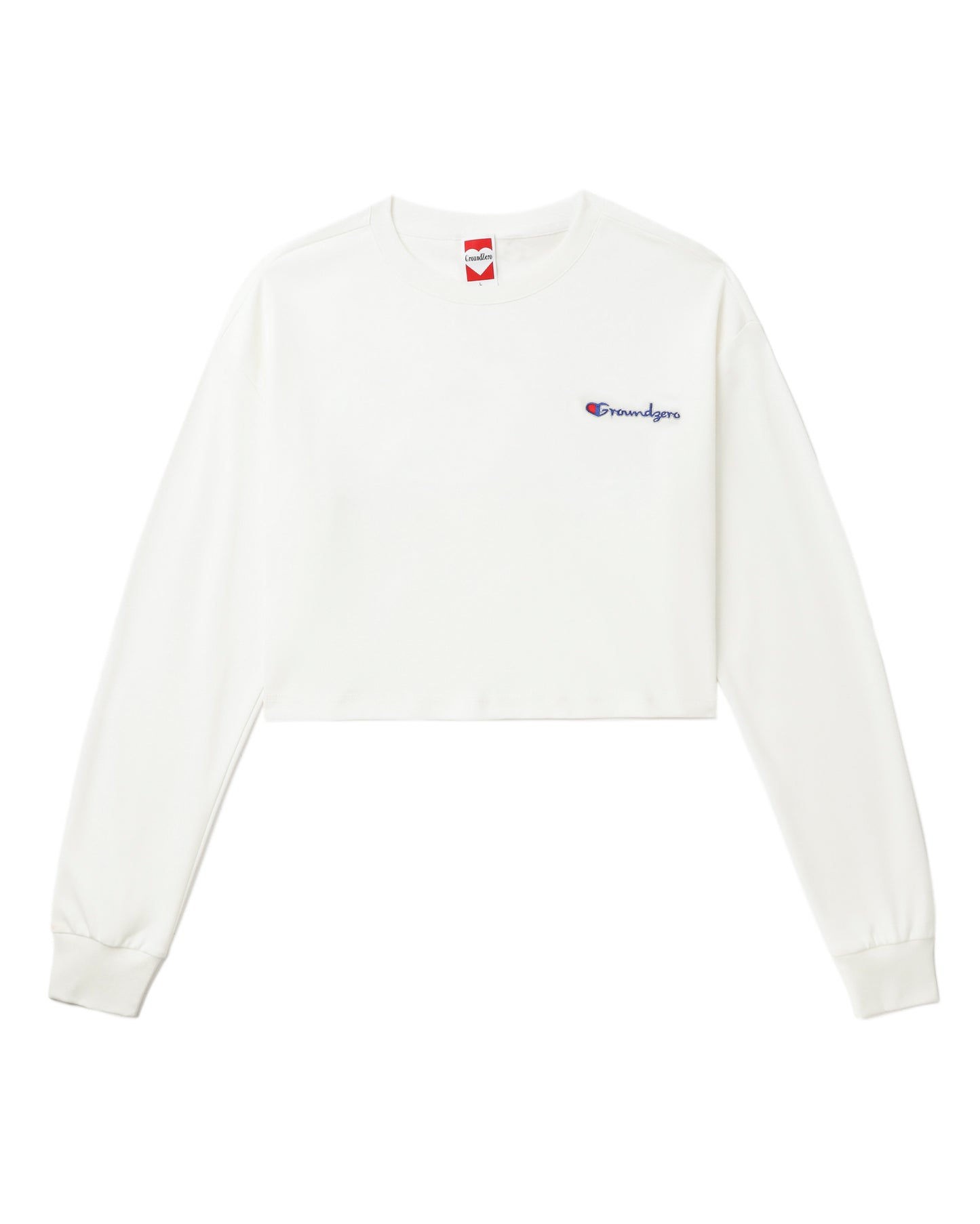 Cropped Logo-Print Sweatshirt