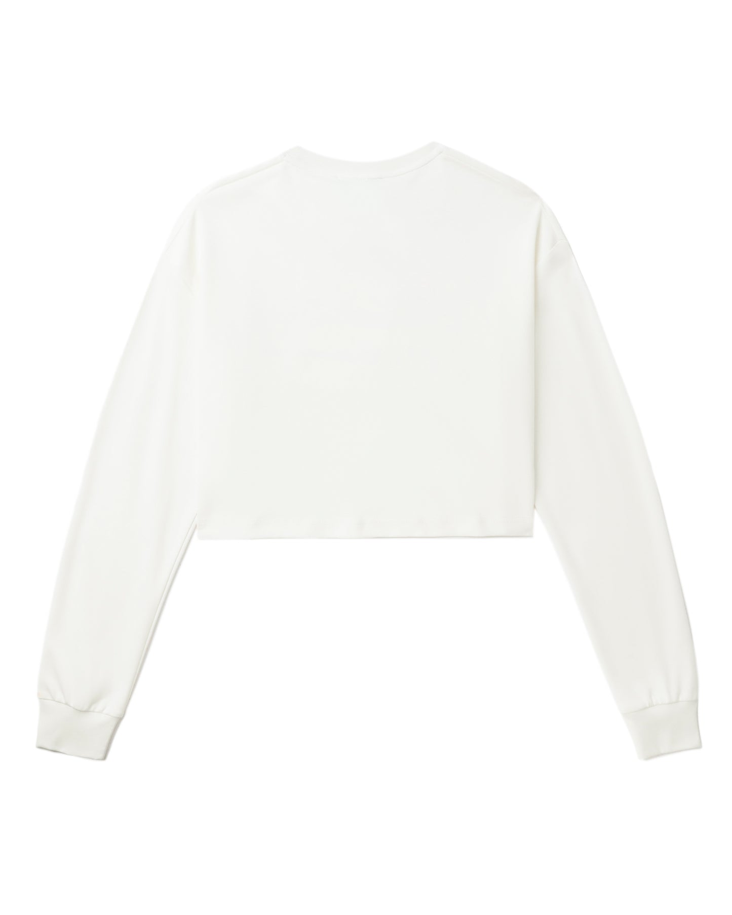 Cropped Logo-Print Sweatshirt