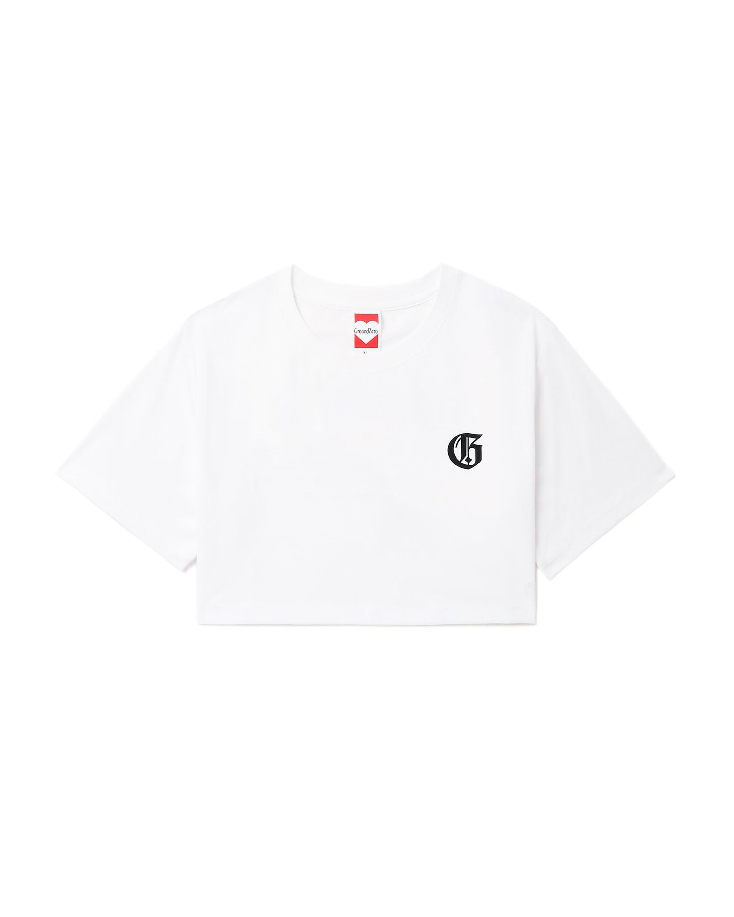 Cropped Logo-Print T-shirt